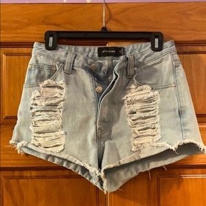 Minkpink high waist denim shorts